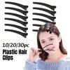 10-30pc Plastic Hair Clips Hairdressing Salon Hairpins Black Single Prong DIY Duckbill Section Hair Clip Hair Care Styling Tool