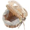 Basket Wicker Camping Picnic Basket and Wooden Wicker Picnic Basket