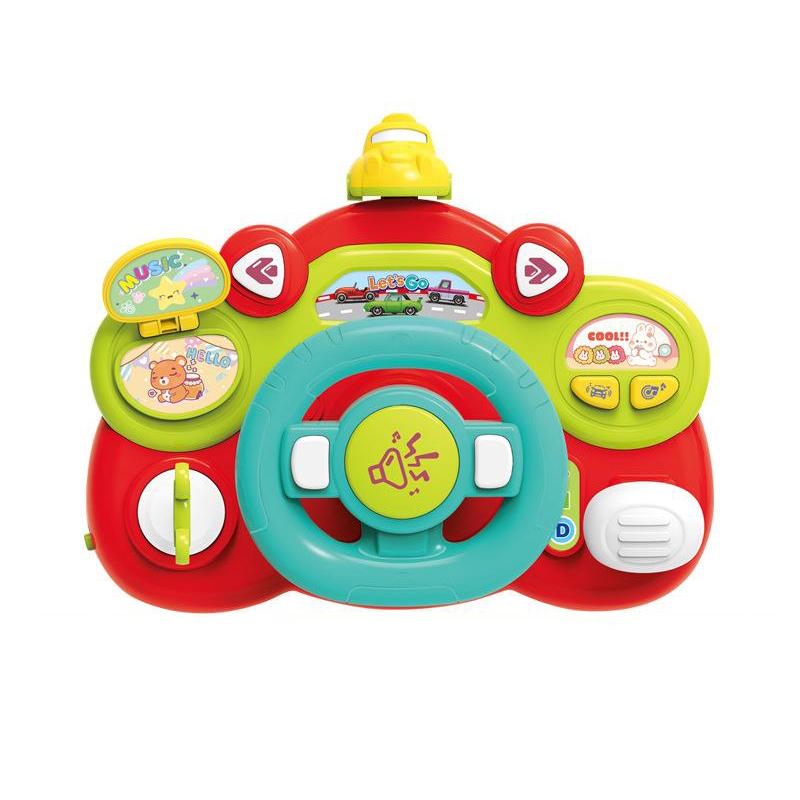 Children'S Early Education Multifunctional Steering Wheel Toy Cute And Fun Simulation Car Driving Music Puzzle Toy