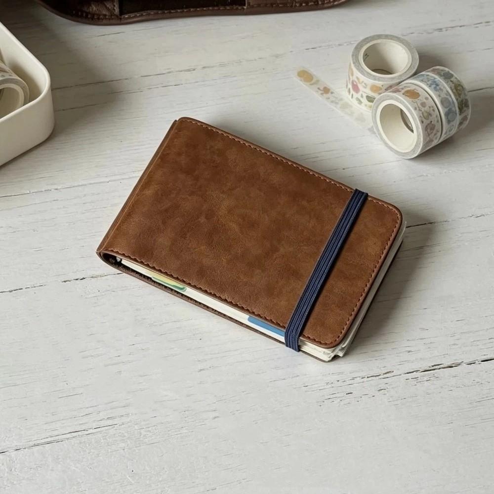 Quaderno a fogli mobili con 3 fori Mini Quaderno di Cancelleria Tascabile Quaderno per Diario a Mano