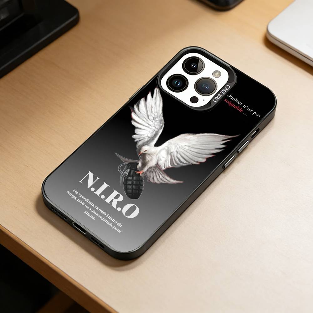 Singer N-NIRO  Phone Case For iPhone 17,16,15,14,13,12,11 Plus,Pro Max,XS,Colorful Silver Phone case Funda Cover iPhone14ProMax