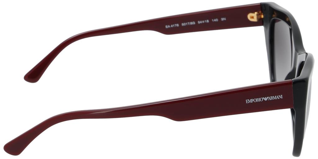 Emporio Armani Shiny Black Sunglasses Size 54 Women's EA4176,