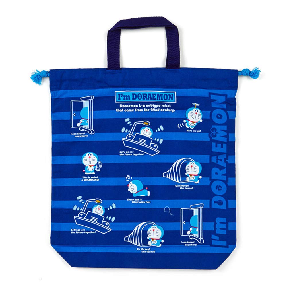 

Sanrio Doraemon Drawstring Bag with Handle 734128 (I m DORAEMON) синий