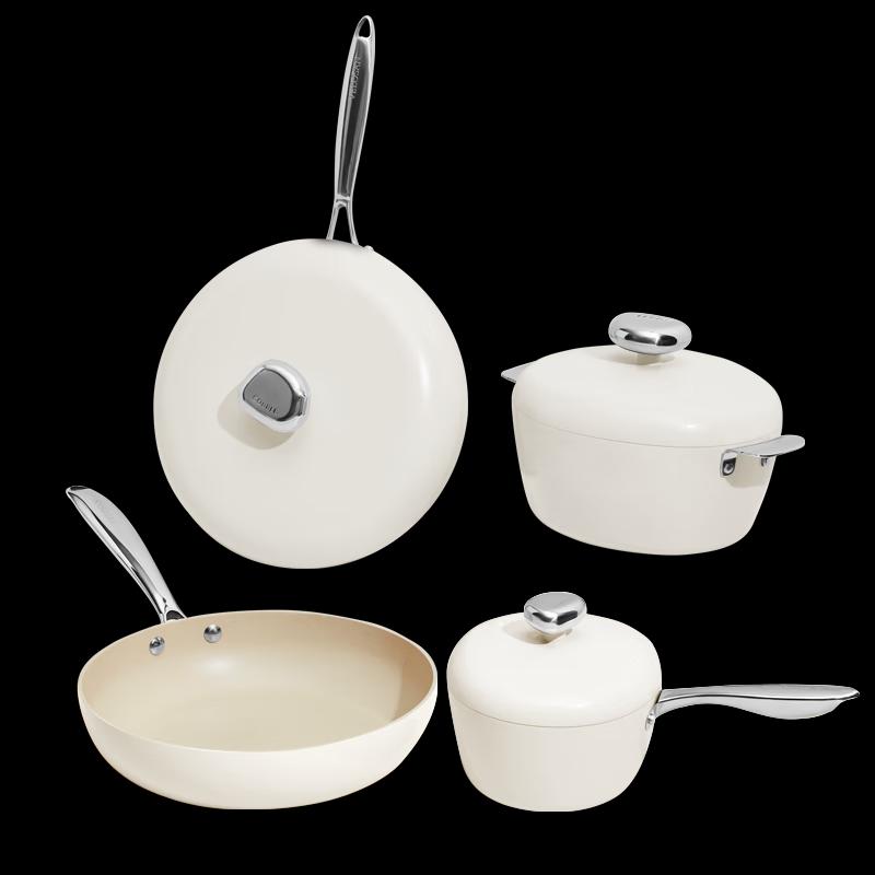 VELOSAN Pebble Design 4-Piece Cookware Set