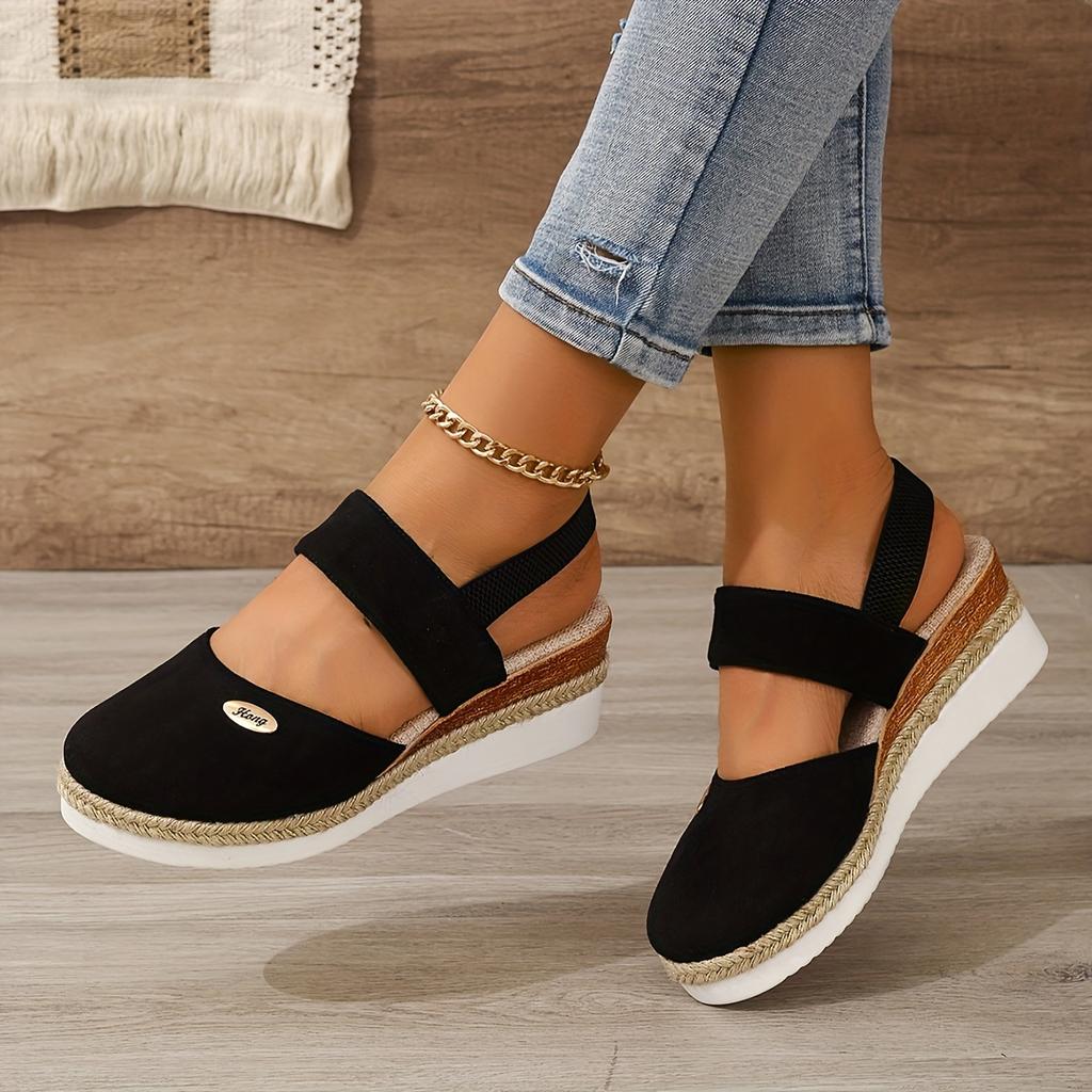 [Stylish | Comfortable] Stylish Comfortable Wedge Sandals | Ladies' Thick Sole Women Shoes