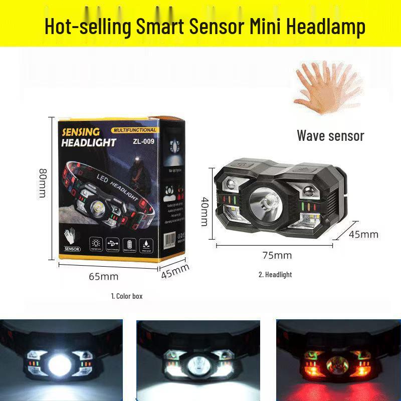 Rechargeable Multi-Functional Headlamp: Strong Light, Long Battery Life, for Night Fishing and Outdoor Use