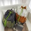 Schoolbag Outdoor Sports Mountaineering Bag Male and Female College Students Commuter School Bag Art Mouth Drawstring Travel Backpack Large Capacity