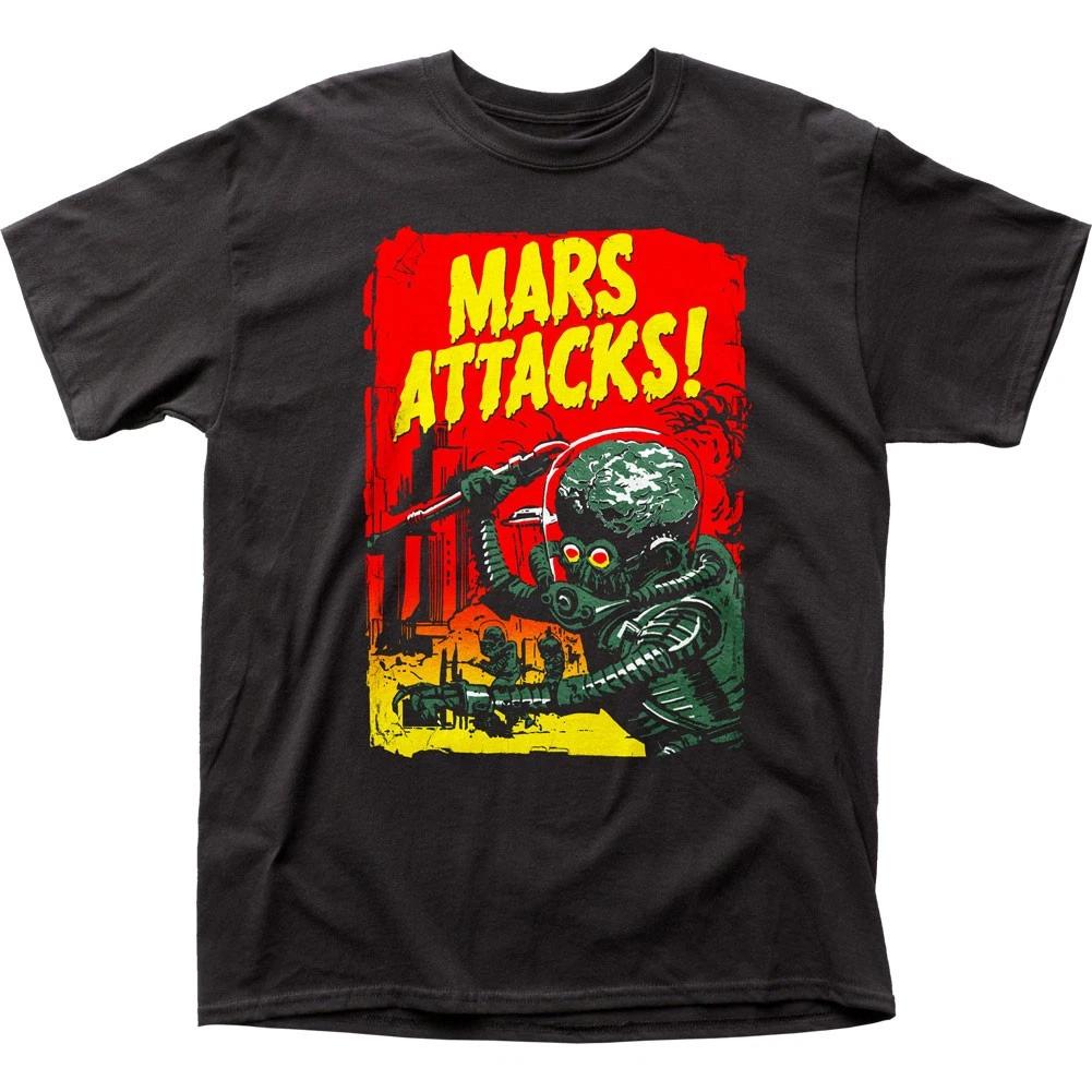 

Mars Attacks Gradient Poster Mens T Shirt Classic Pop Culture Movie Tee Black S