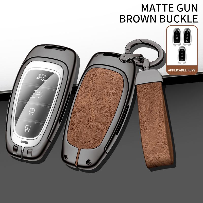 3/4 Button Car Key Holder For Hyundai Santa Fe Tucson Tucson Solaris Sonata Hybrid Nexo Nx4 Santafe Dn8    Key Fob