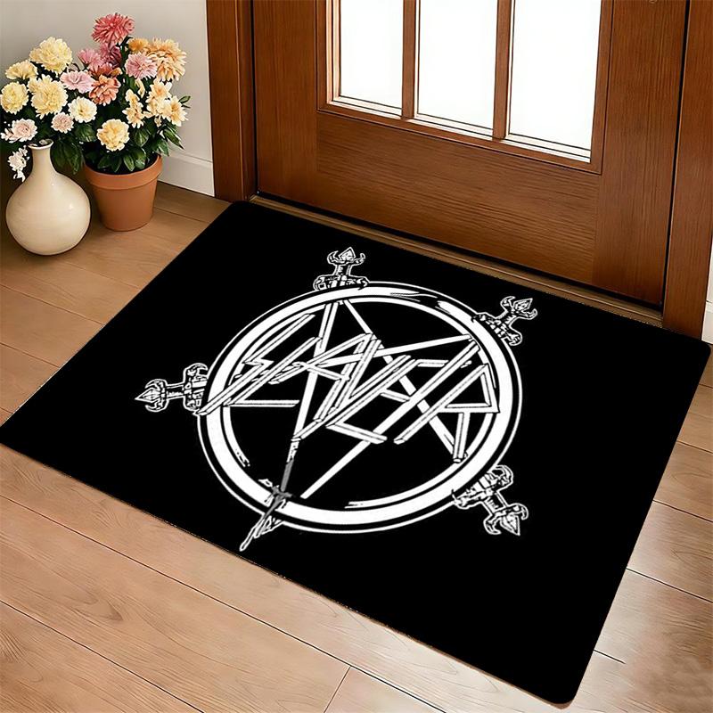 Metal Band Living Room Nonslip Area Rug Soft Carpet For Bedroom Game Playroom Sofa Office Home Decor Doormat Christmas Gift C926311