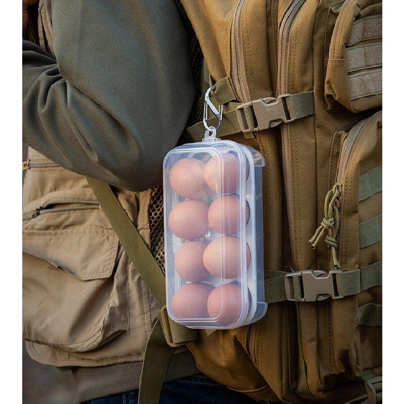 Egg Box Transparen Storage Box Outdoor Shockproof Portable Camping Shatterproof Egg Tray Home Protection Box Travel Shatterproof