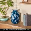 Chinese Blue and White Porcelain Ceramic Vase Colored Handmade Rose Ceramic Jar Flower Vase Flowerpot Home Decoration