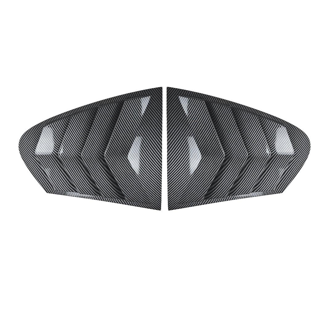 

For BMW 5 Series F10 525i 530i 2011-2017 Automotive Carbon Fiber Pattern Rear Window Shutters Car Stickers Exterior Accessories