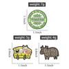 Vegane Emaille-Anstecker Niedliche Tiere Veganismus Freunde Nicht Essen Anstecknadeln Reversabzeichen Cartoon Schmuck Geschenk für Freunde