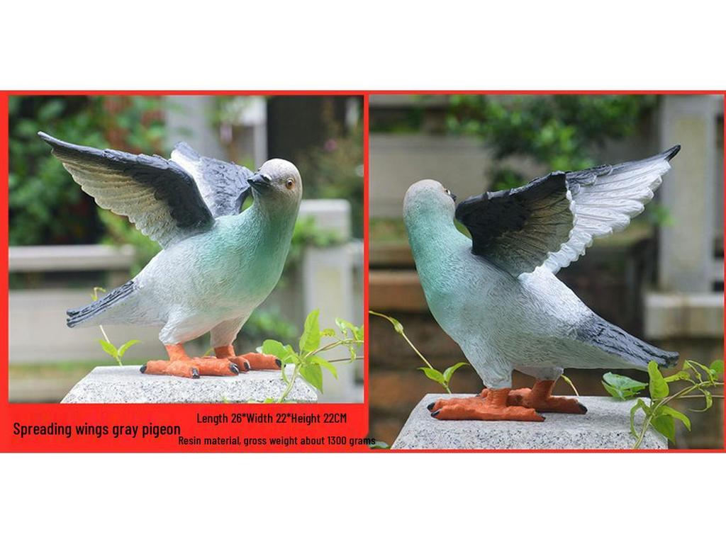 Dove Tree Resin Garden Ornaments: Outdoor Sculpture & Horticulture Set