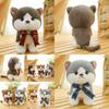 Adorable Plush Cat Doll Soft Three Color Cat Plush Toy 8 Inch For Kids Birthday Gift
