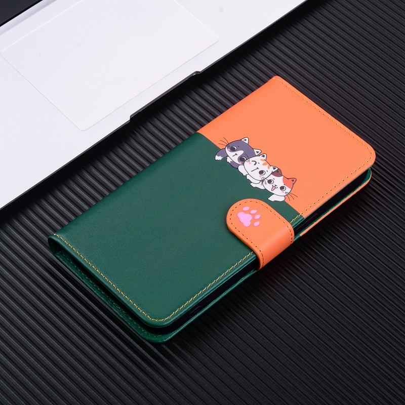 Lovely Cartoon Animals Pet PU Leather Magnetic Wallet Case Cover for iPhone Samsung Xiaomi Google SONY Motorola Stand Holder Flip Case with Lanyard