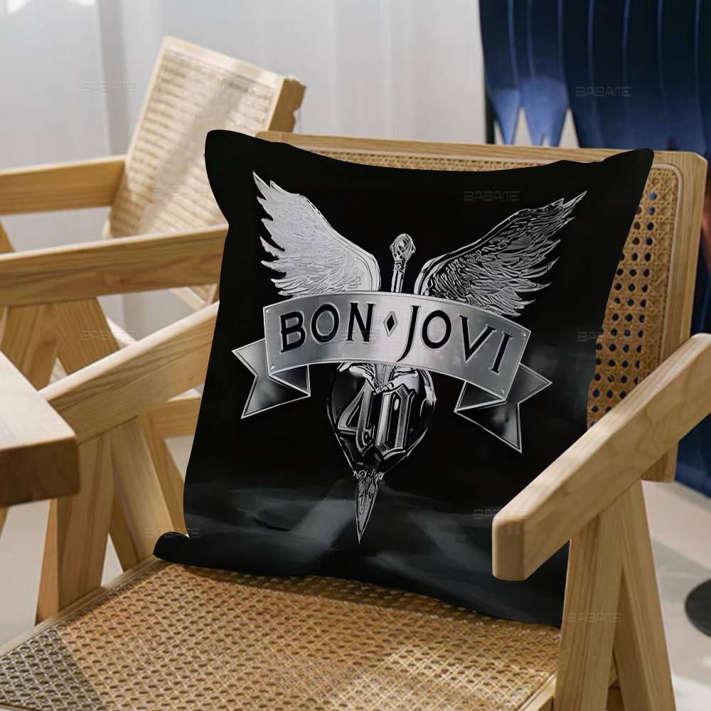classic vintage B-BON J-JOVI BAND Maple Design Cushion Cover Happy Autumn Harvest decor Holiday Decorati Pillow Cover