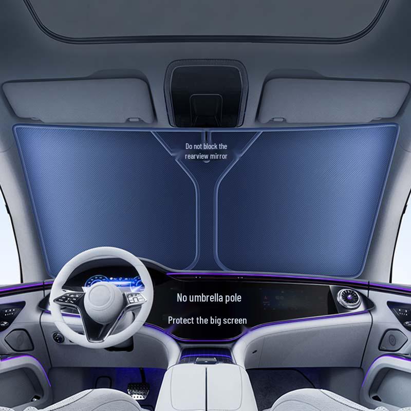 2026 Frame-Style Car Sunshade: Thick Aluminum Foil for Heat Insulation & UV Protection