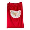 Red Velvet Red Santa Claus Gift Bags Large Capacity Santa Claus Bags  for Christmas