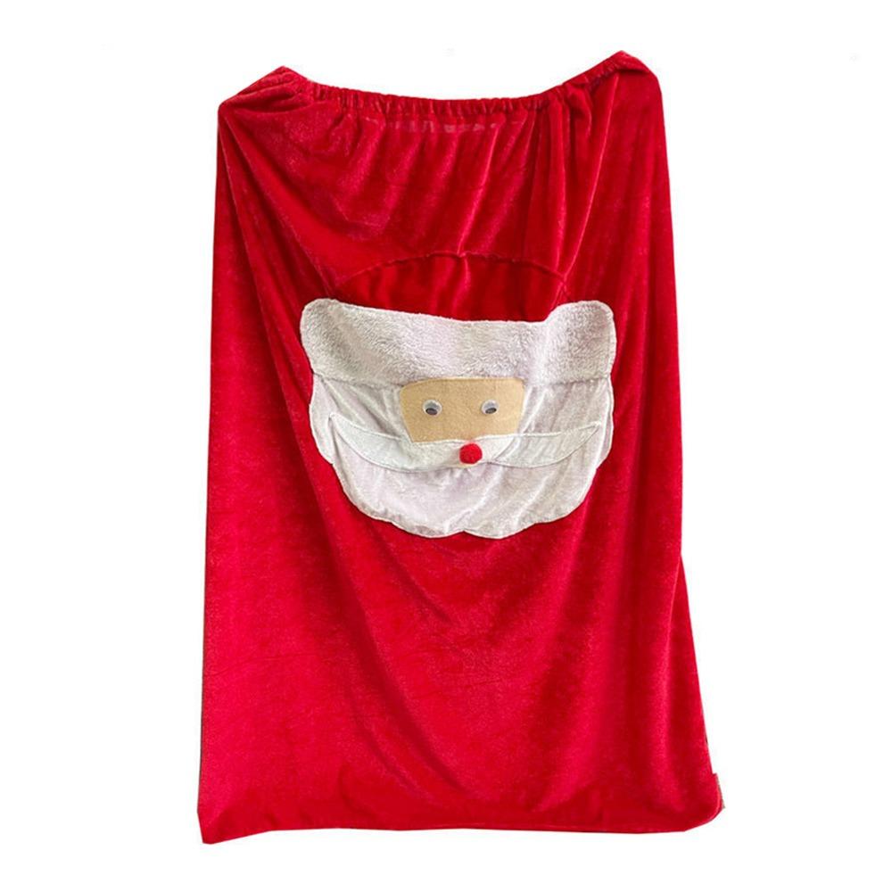 Red Velvet Red Santa Claus Gift Bags Large Capacity Santa Claus Bags  for Christmas