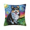Cute Pet Dog Corgi Throw Pillow Case Cm Decor Home Cushion Cover Soft Polyester Pillowcase Doublesided Printing