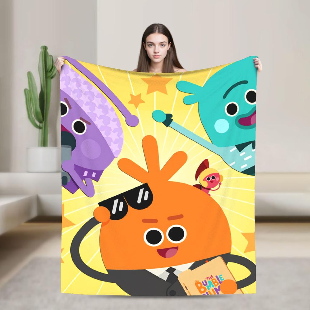 Warm Soft Blanket Picnic Finny the Shark Confetti Birthday Throw Blanket Super Simples Flannel Bedspread For Sofa Bed Cover