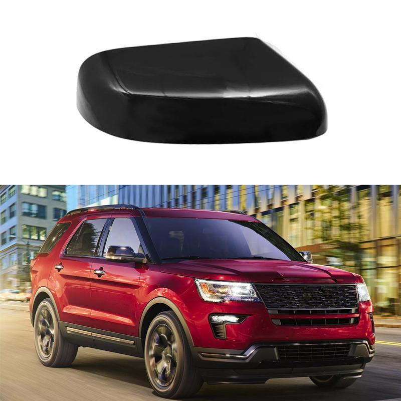 Glossy Black Car Side Rearview Mirror Cover For Ford EXPLORER 2016 2017 2018 US version Car Accessories