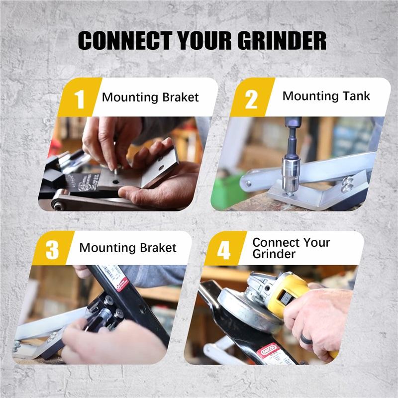 Lawn mower blade sharpener 15-45° adjustable straight standard lawn mower knife