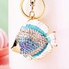 Cute Owl Crystal Rhinestones Crsytal Car Bag Keys Exquisite Pendant Cartoon Trendy Animal Key Chains Bag Charm