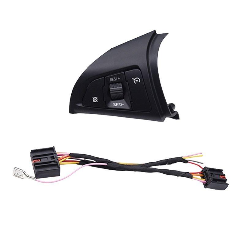 Left Hand Side Steering Wheel Button Switch With Wire Harness For Cruze 2009-2015 Car Cruise Control Unit чёрный