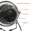 New Hot Selling USB LED Clock Mini Fan With Real Time Temperature Display Desktop 360 Cooling Fans For Home Office Summer