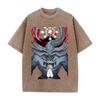 Anime Jujutsu Kaisen Ryomen Sukuna Mahoraga Printed Tee Men Women Washed Cotton T-shirts Retro T Shirt Harajuku Oversized Tshirt