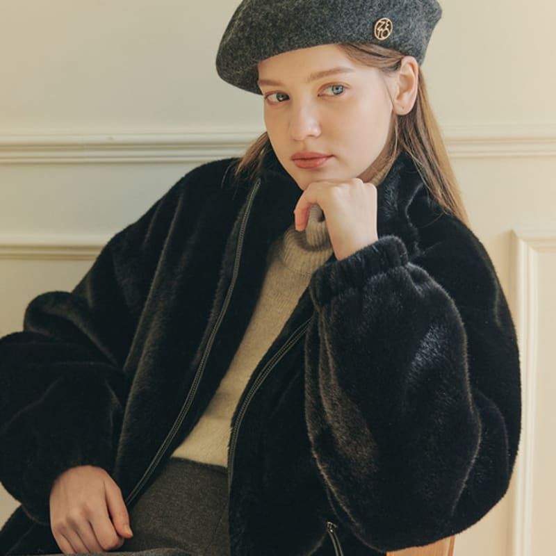 ZEROSTREET [3 Colors] Wool Logo Beret