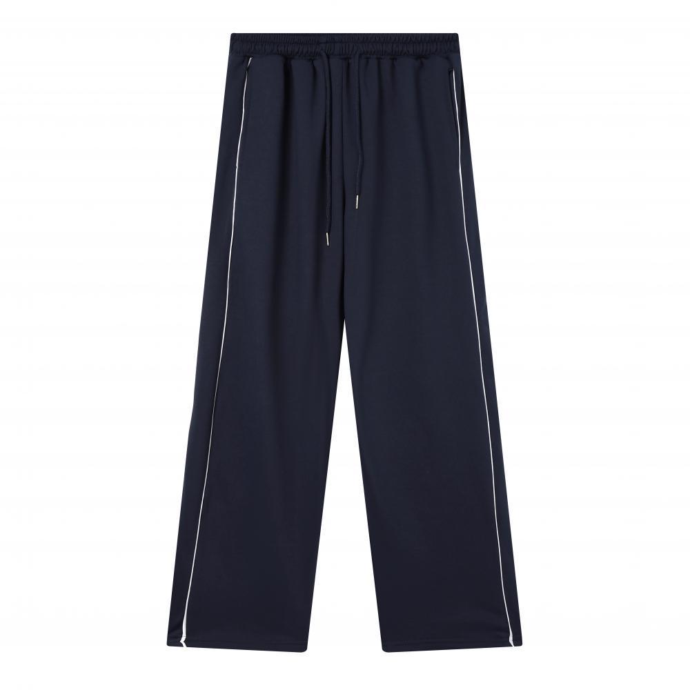 Unisex pruhované volné tepláky - Módní, prodyšné a ležérní kalhoty s rovnými nohavicemi