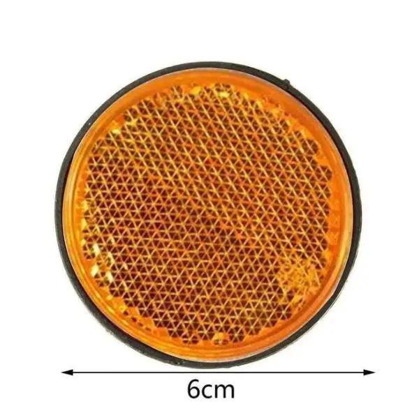 

1 шт 6 см универсальный мотоцикл ATV скутер внедорожные велосипеды болт номерной знак круглый отражатель красный оранжевый