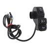 Motorcycle Horn Turn Signal Headlight Switch 4.9ft Cable 3 In 1 Scooter Handlebar Control Switch