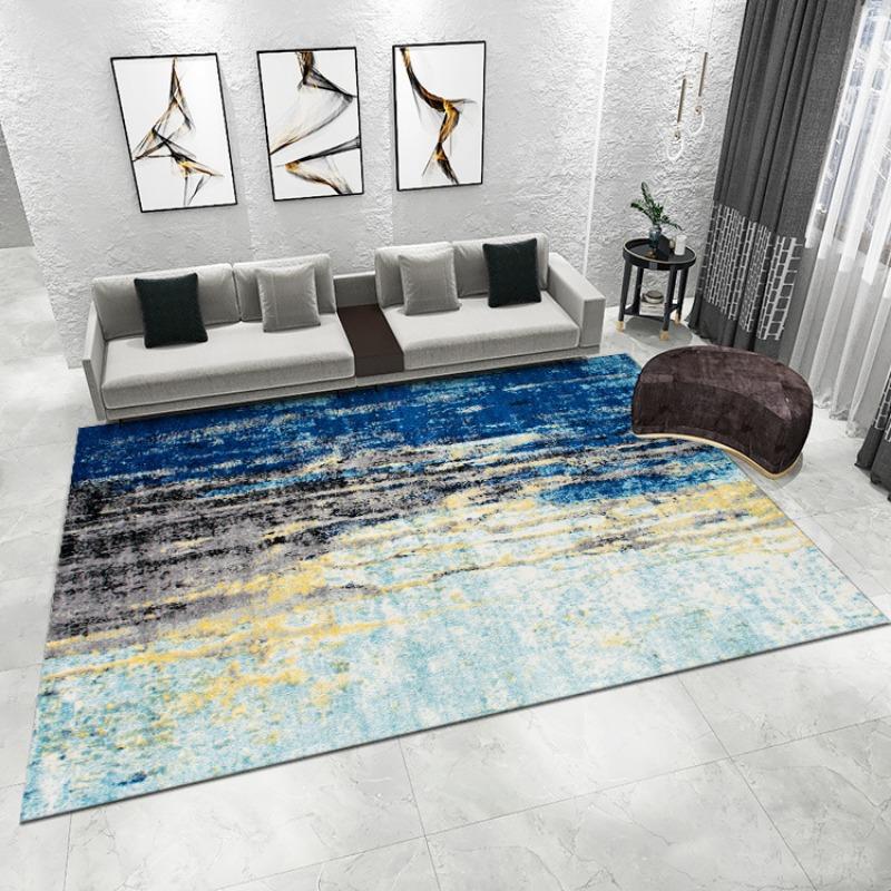 Abstraction Modern Style Print Large Area Rug Non-Slip Wear-resistant Carpet for Living Room Bedroom Soft Floor Mat Home Decor