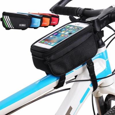 Przenośna, odporna na deszcz torba na rower, rama, przednia, górna rurka, torba rowerowa, odblaskowa torba na telefon o przekątnej 6,5 cala, torba z ekranem dotykowym, akcesoria rowerowe