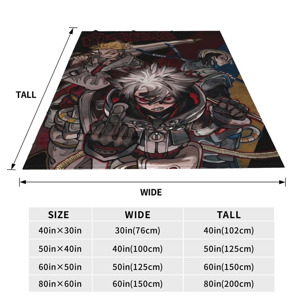 Gachiakuta Manga Rudo Stuff Blankets Super Soft Flannel Zanka Riyo Enjin Throw Blanket Comfortable Rug Piece