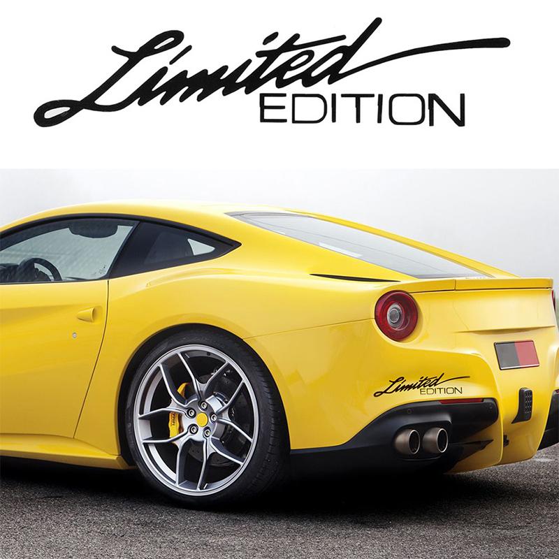 LIMITED EDITION Car Motorcycle Stickers English Letter Creative Auto Reflective Decal Reflective Decal Motorcycle Accessories