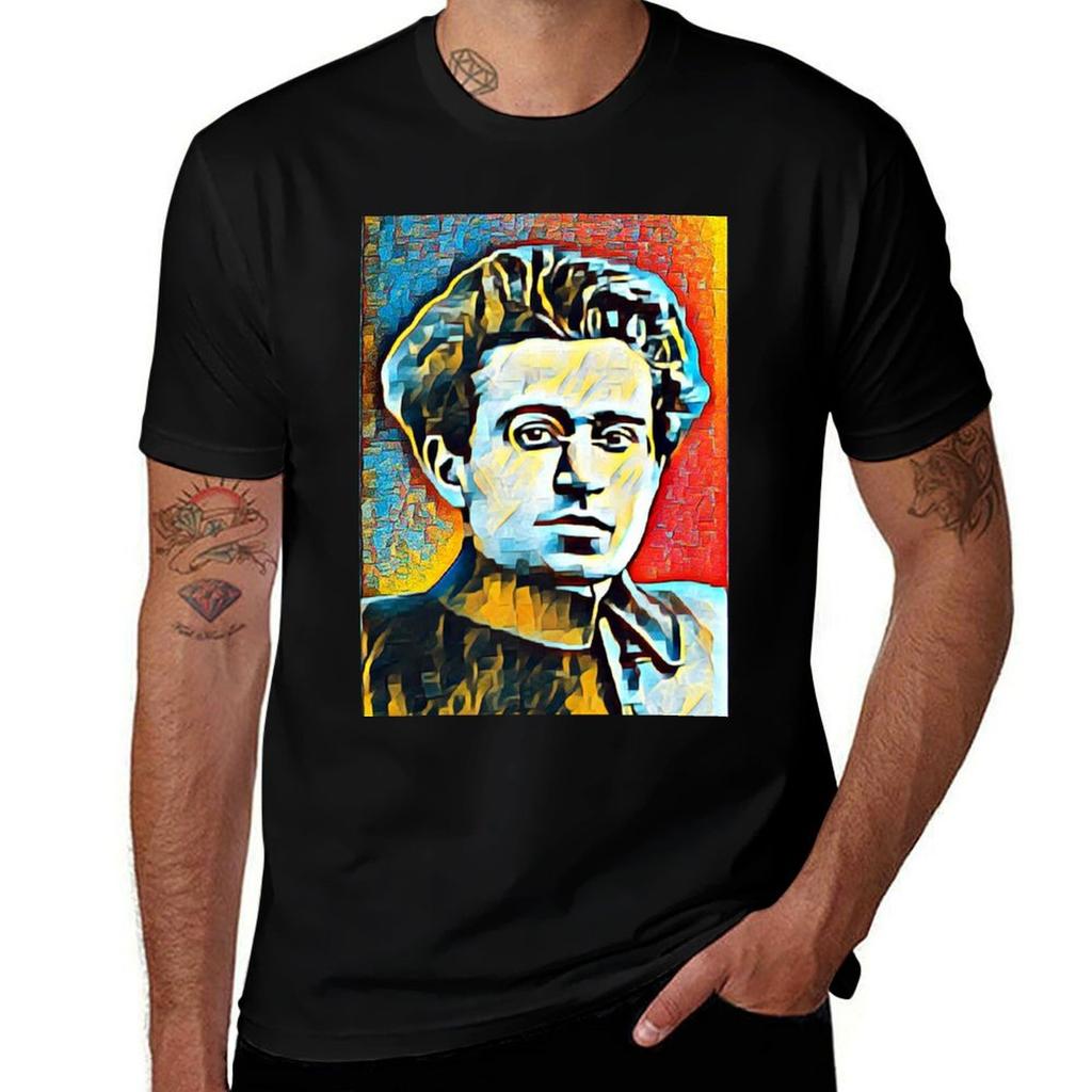 Antonio Gramsci Artwork Antonio Gramsci Portrait Antonio Gramsci Wall Art Tshirt Relaxed Casual Short Sleeve Tee Tshirt