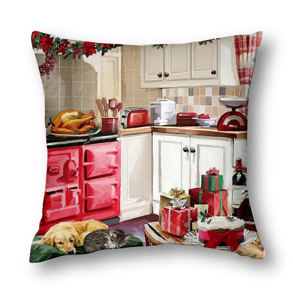 Upgrade Your Home Decor With Festive Atmosphere Living Room Decor Christmas Decoration Cushion Cover 40X40 45X45 50X50 60X60
