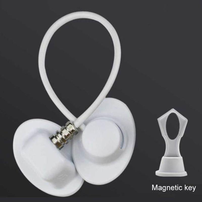 Fechadura Magnética para Geladeira com Chave para Porta de Armário Limitadores Autoadesiva Fechadura de Geladeira para Crianças Segurança Infantil Armário