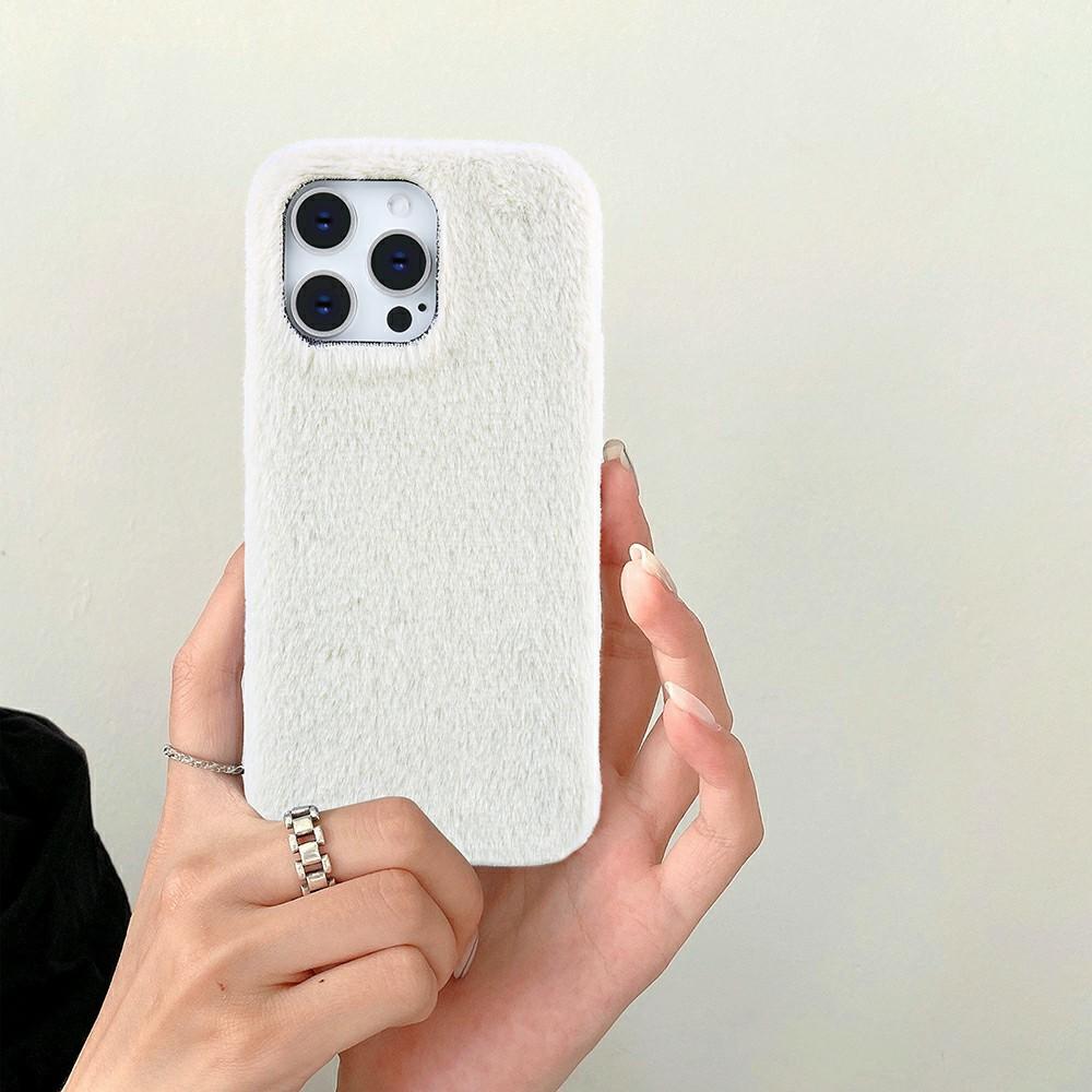 For iPhone 16 Pro Max Case Jade Fox Velvet Leather+PET Phone Protective Cover