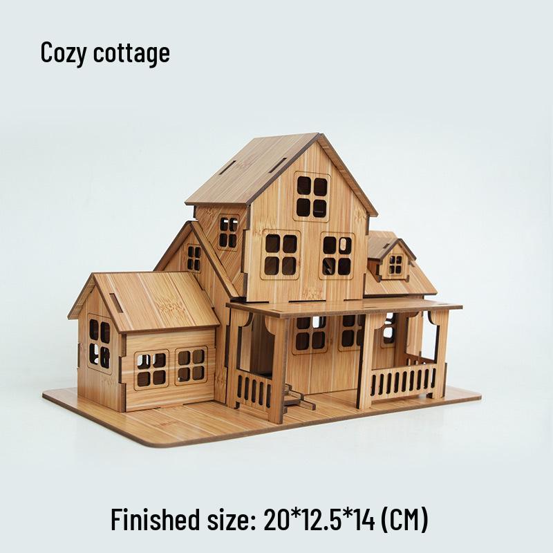 

Красный Бамбук 3D Деревянный Пазл Машина - Сборная Модель с Лазерной Резкой