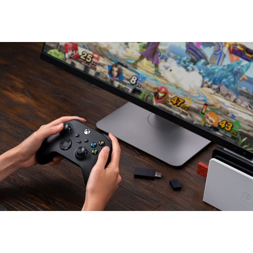 8BitDo Wireless USB Adapter 2 Switch, Compatible with Windows, Mac, Steam Deck, Xbox Series X & S Controller for Raspberry Pi, Xbox One Bluetooth Cont