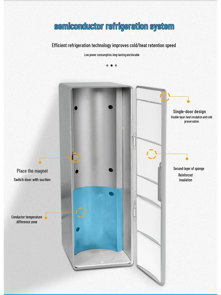 Compact Dual-Use USB Mini Fridge for Cosmetics: Refrigeration & Heat Preservation