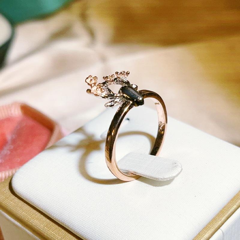 European and American Gold segment Jewelry Creative Personality Elk Ring  Color Protecting Ring