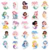 50 Cute Cartoon Mermaid Graffiti Stickers for Water Bottles, Phone Cases, and Journals